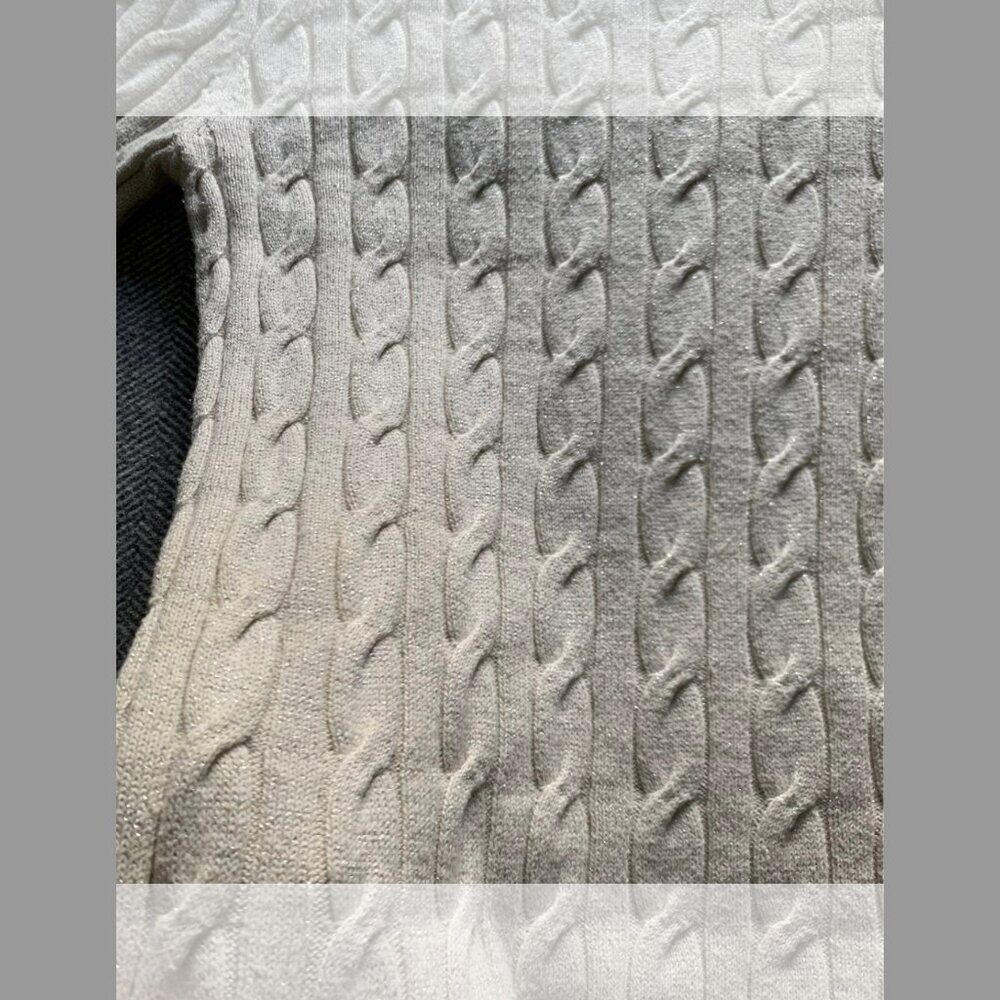 Metallic Cable Knit Sweater - Picture 5 of 7